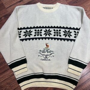 Vintage Winter Sports Snowflake Knit 90’s  Embroidered Cricketeer & Co Sweater